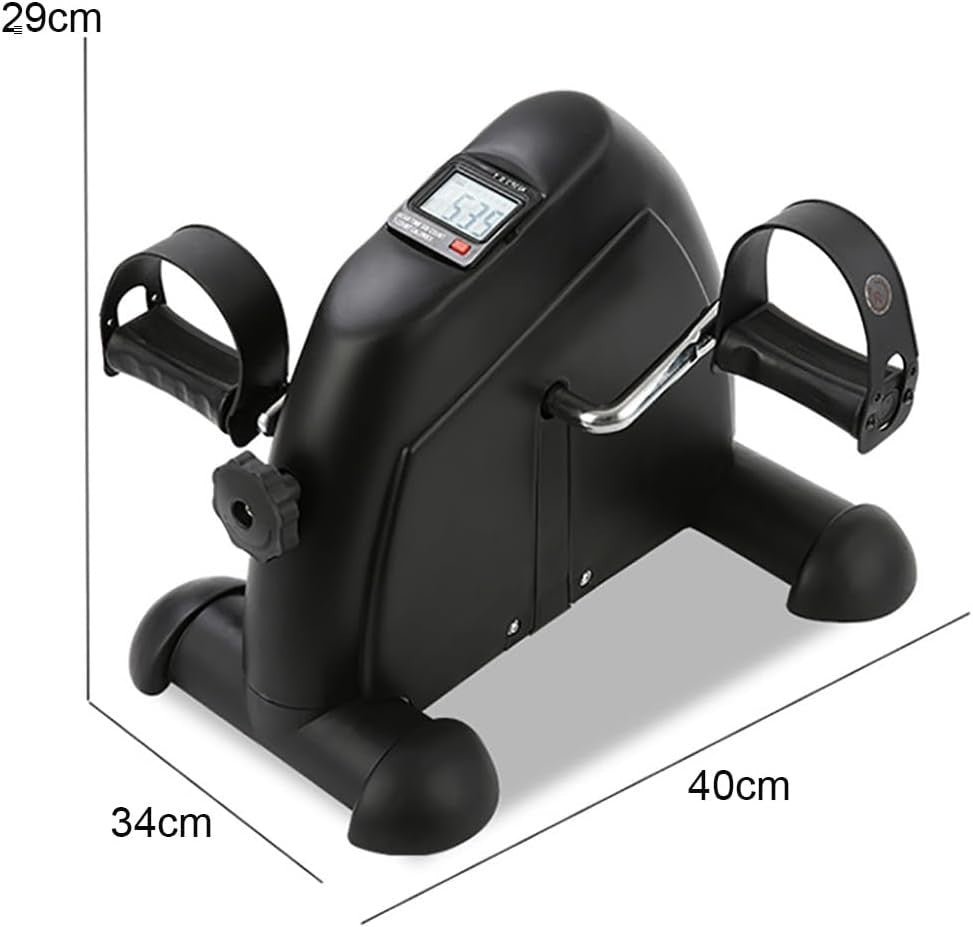 Portable Mini Pedal Exerciser Adjustable Resistance LCD Arm Leg