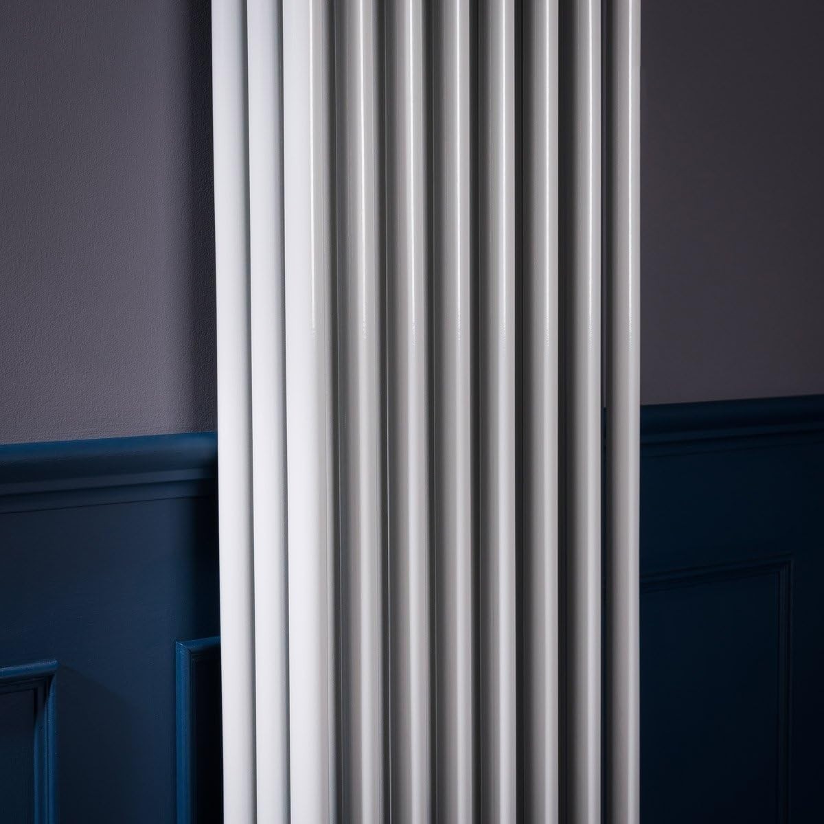 White Triple Column Vertical Radiator 1500x380mm Bathroom