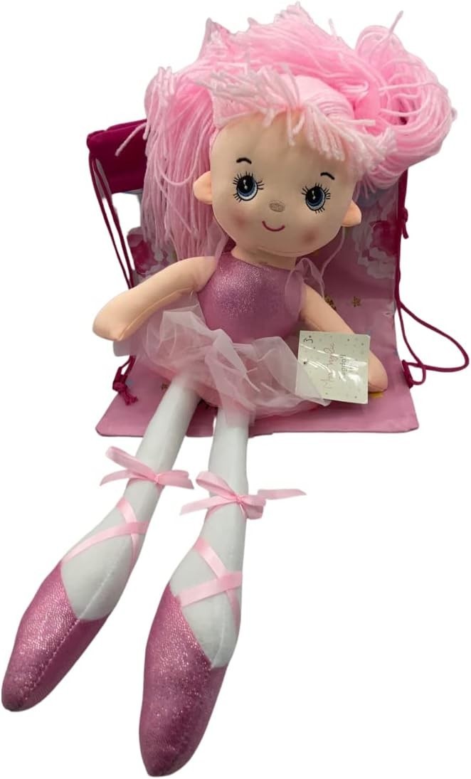 Ballerina Rag Doll Soft Plush Tutu Toy Unicorn Bag Gift for Girls Kids
