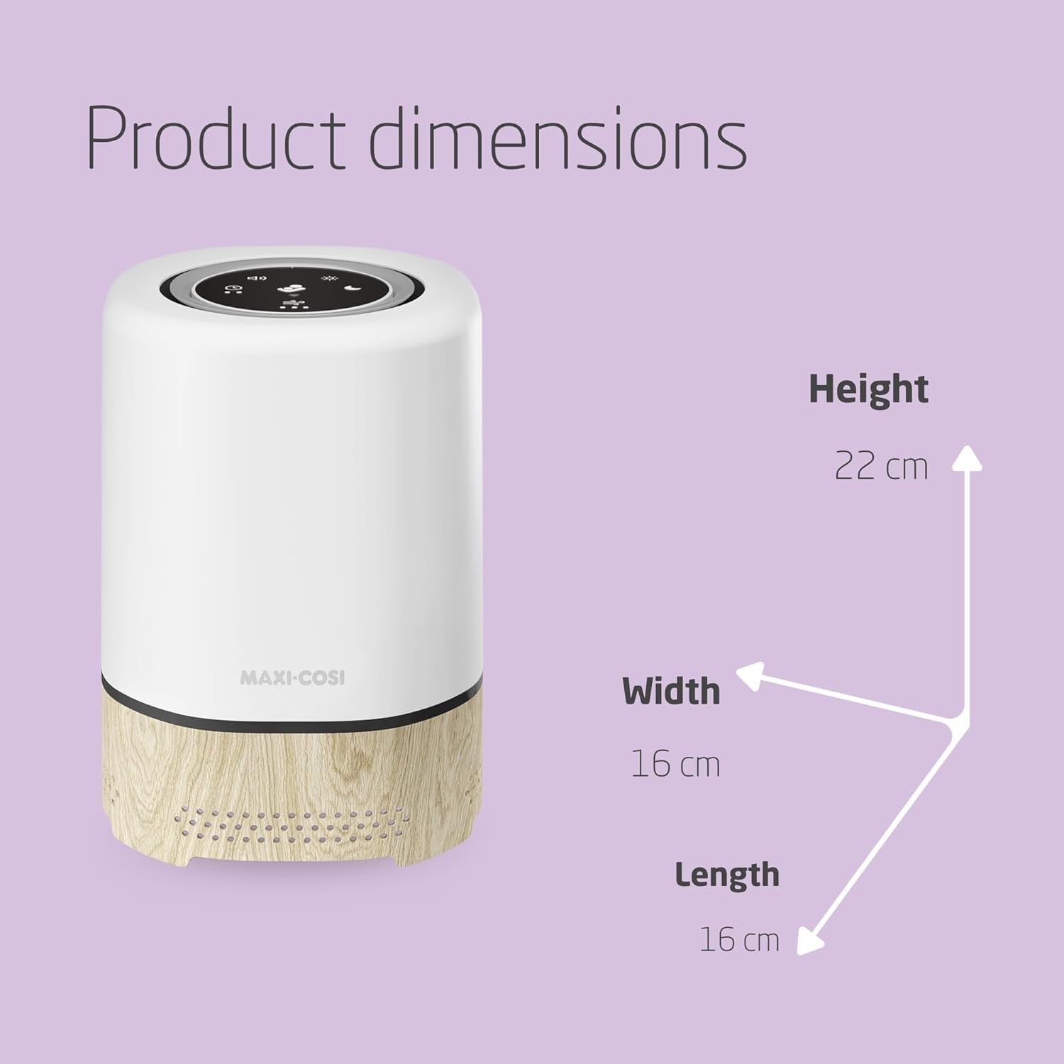 3 in 1 HEPA H13 Air Purifier Baby Night Light Sound Smart Alexa