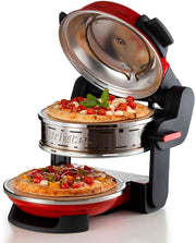 Double Layer Electric Pizza Oven | 400°C Fast Heat 32cm Dual Bake Plates