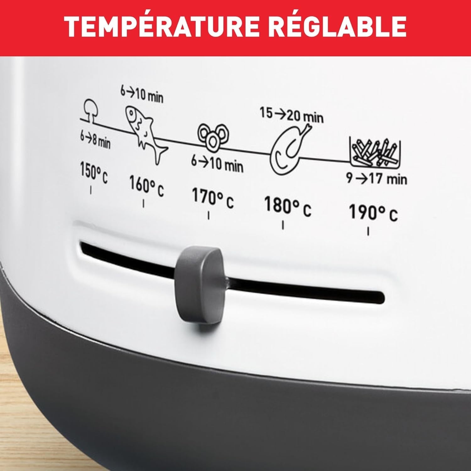 2.1L Deep Fat Fryer 1900W Electric Oil Fryer Auto Lid Opening