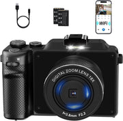 4K 56MP Digital Camera WiFi Autofocus Vlogging Camera 18X Zoom Kit