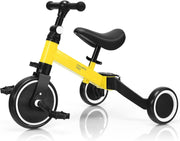 3 in 1 Toddler Tricycle Balance Bike Adjustable Seat Kids Trike 1-4Y