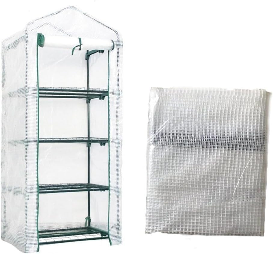 4 Tier Greenhouse Waterproof PVC Cover 160x70x50cm | Cold Frost Protection Tent
