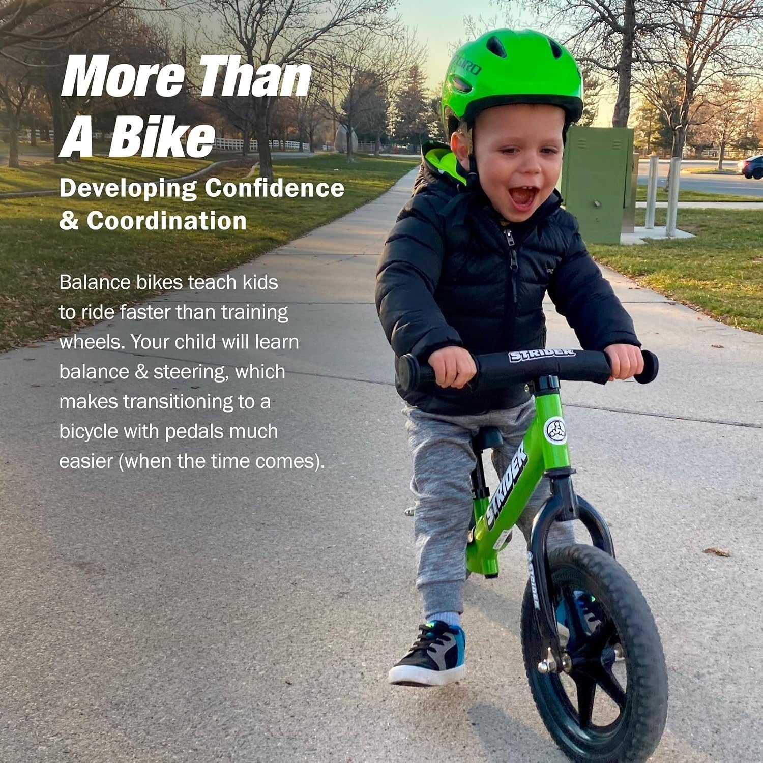 12 Inch Balance Bike Kids No Pedal Bicycle Adjustable Seat Age 1-4