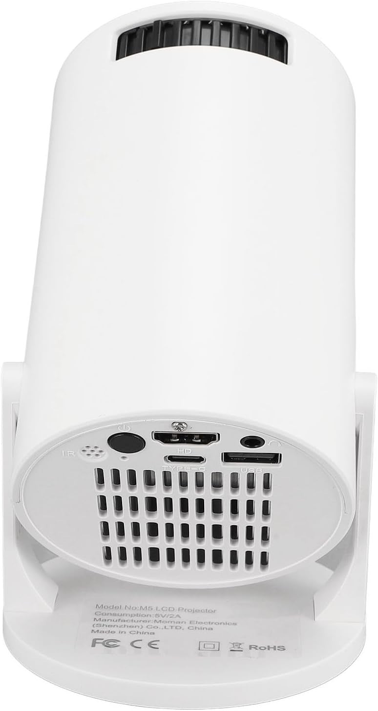 1080P WiFi Bluetooth Mini Projector 8000LM 270° Adjustable 150"