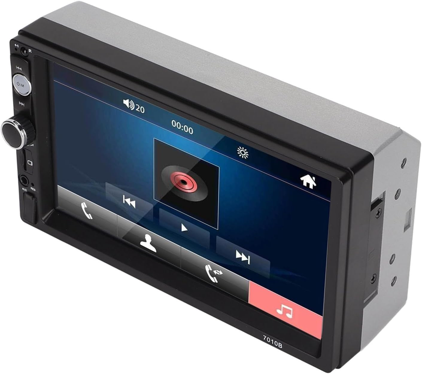 Black 7" Car MP5 Player – Bluetooth Multimedia Receiver w/ Remote