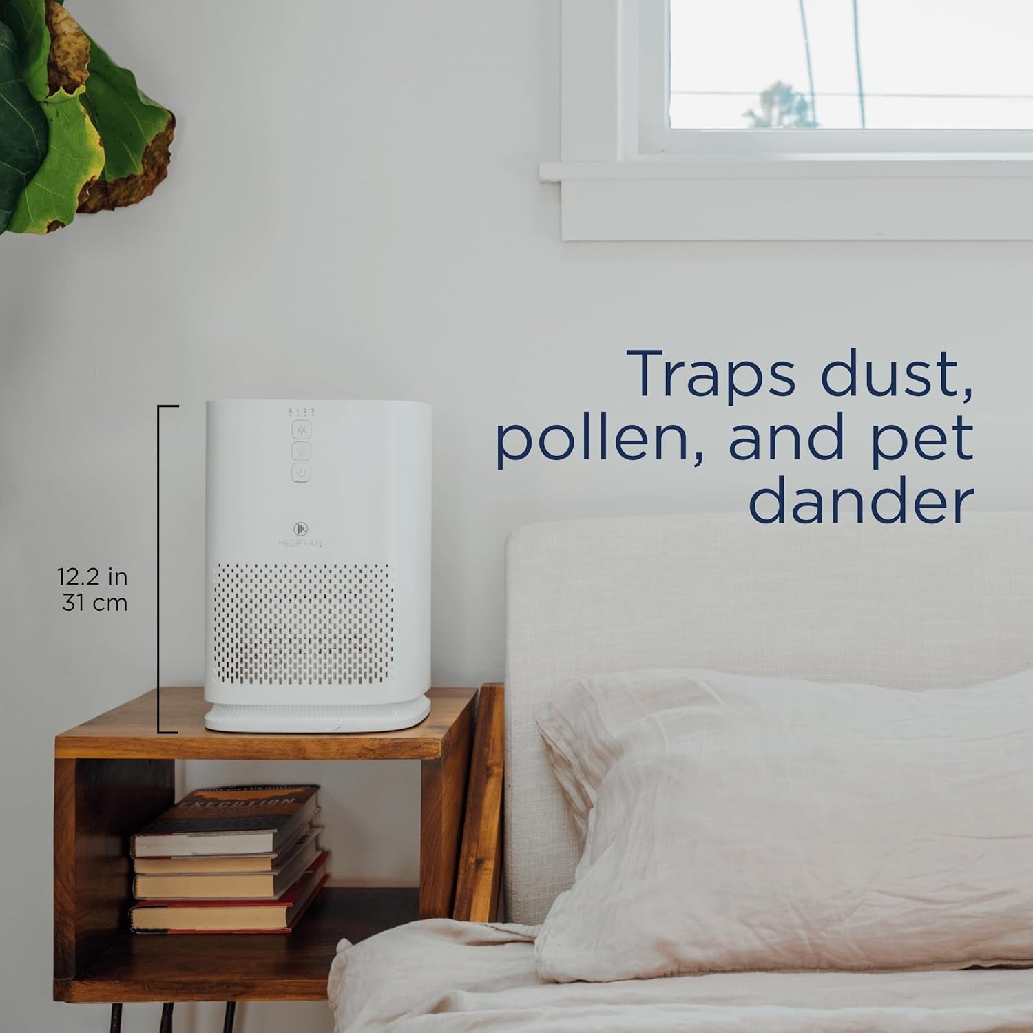 HEPA H13 Air Purifier 470ft² Smoke Odour Pet Pollen Filter 2 Pack