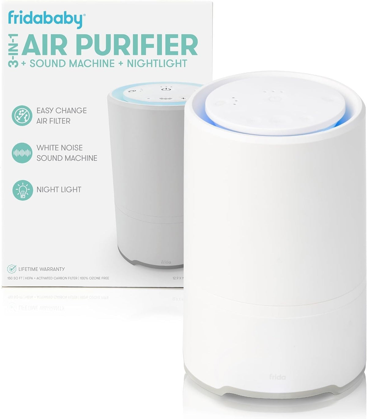 3 in 1 Baby Sound Machine Air Purifier Night Light HEPA Sleep