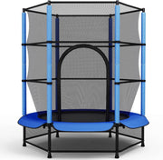 55” Kids Trampoline Indoor Outdoor Safety Net Floor Guard Ages 3–10