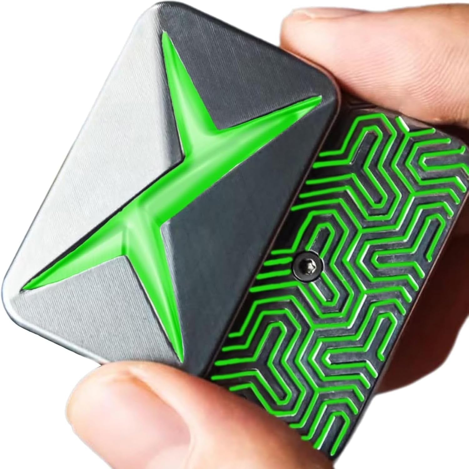 Lightning Fidget Slider Magnetic Metal Clicker Anxiety Relief Pocket Toy