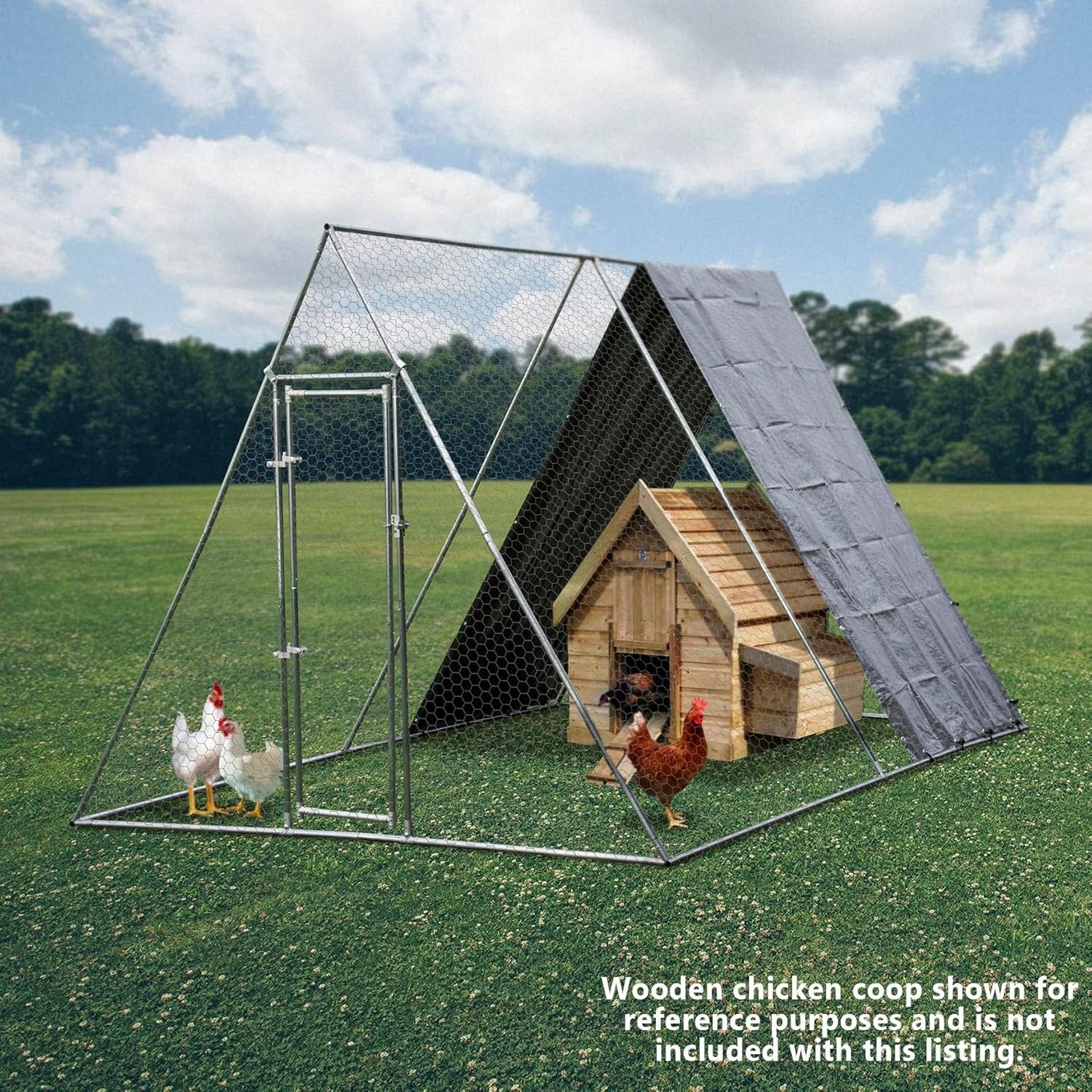 Large Walk In Chicken Run 2.5x3m Galvanised Steel Heavy Duty Cage
