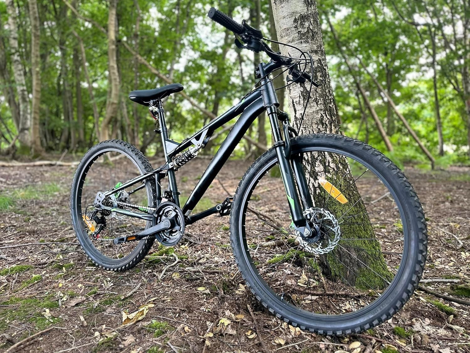 Full Suspension 21-Speed MTB Bike 26” Disc Brakes Off-Road Teen Ride