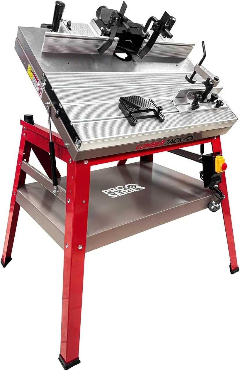 Heavy Duty Cast Iron Router Table Sliding Tilting Workbench Pro Routing Station