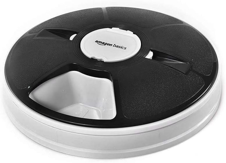 Automatic Pet Feeder 6 Meal Timer Food Dispenser Dry Semi Moist Food