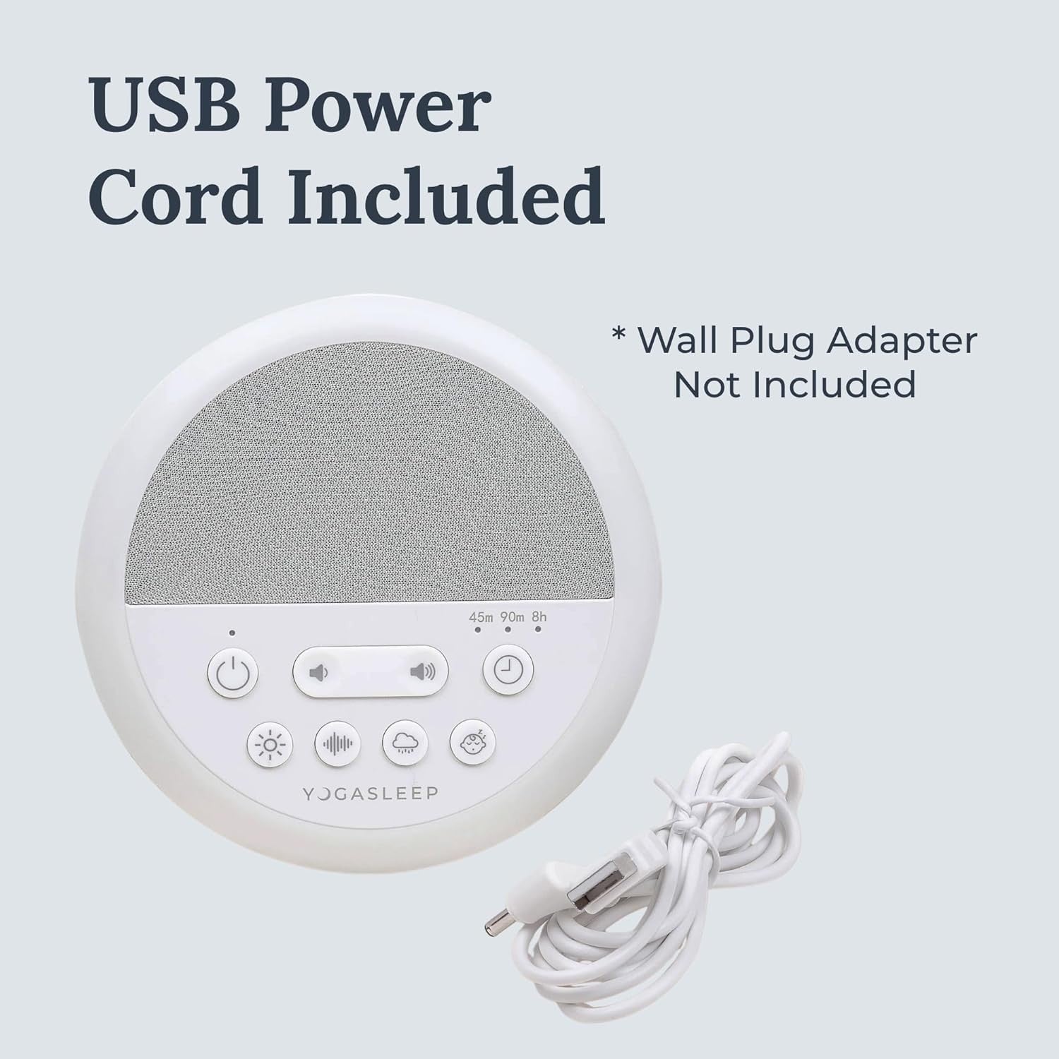 White Noise Machine with 20 Sounds, Sleep Timer & Night Light for Babies & Adult