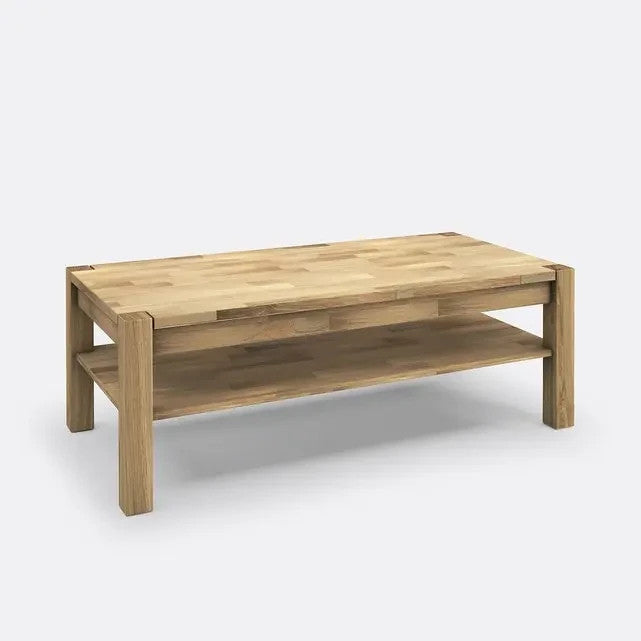 Oiled Oak Coffee Table with Shelf Storage | Solid Wood FSC® Certified