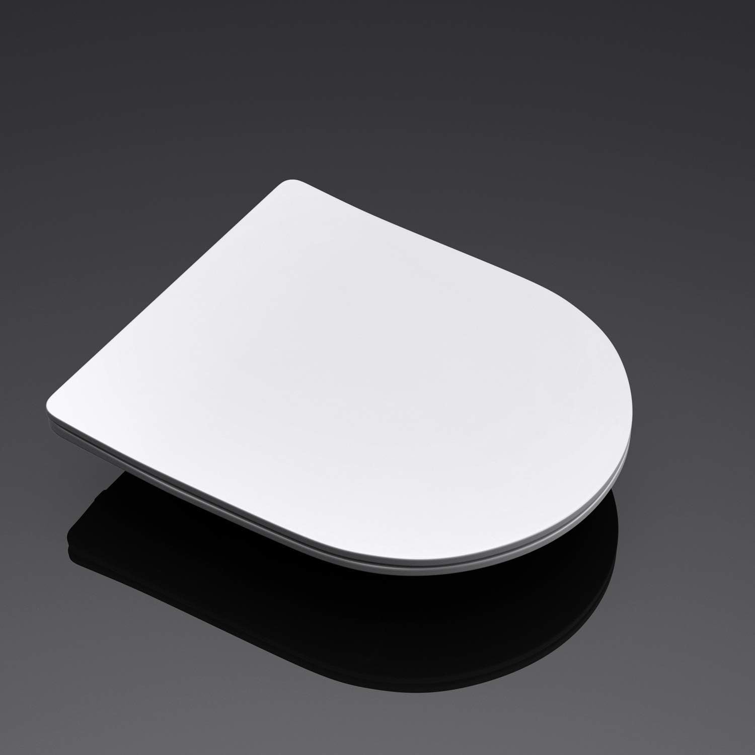 Soft Close U-Shaped Toilet Seat Ultra Slim Quick Release Thermoset 360x425mm