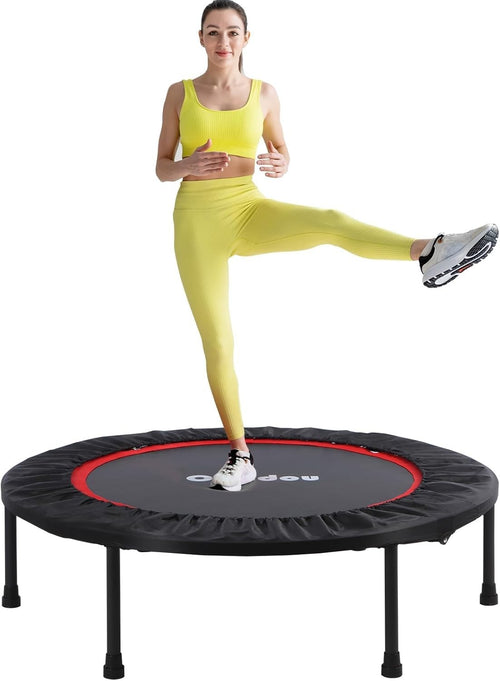 40in Foldable Fitness Rebounder Trampoline Silent Low Impact 180kg