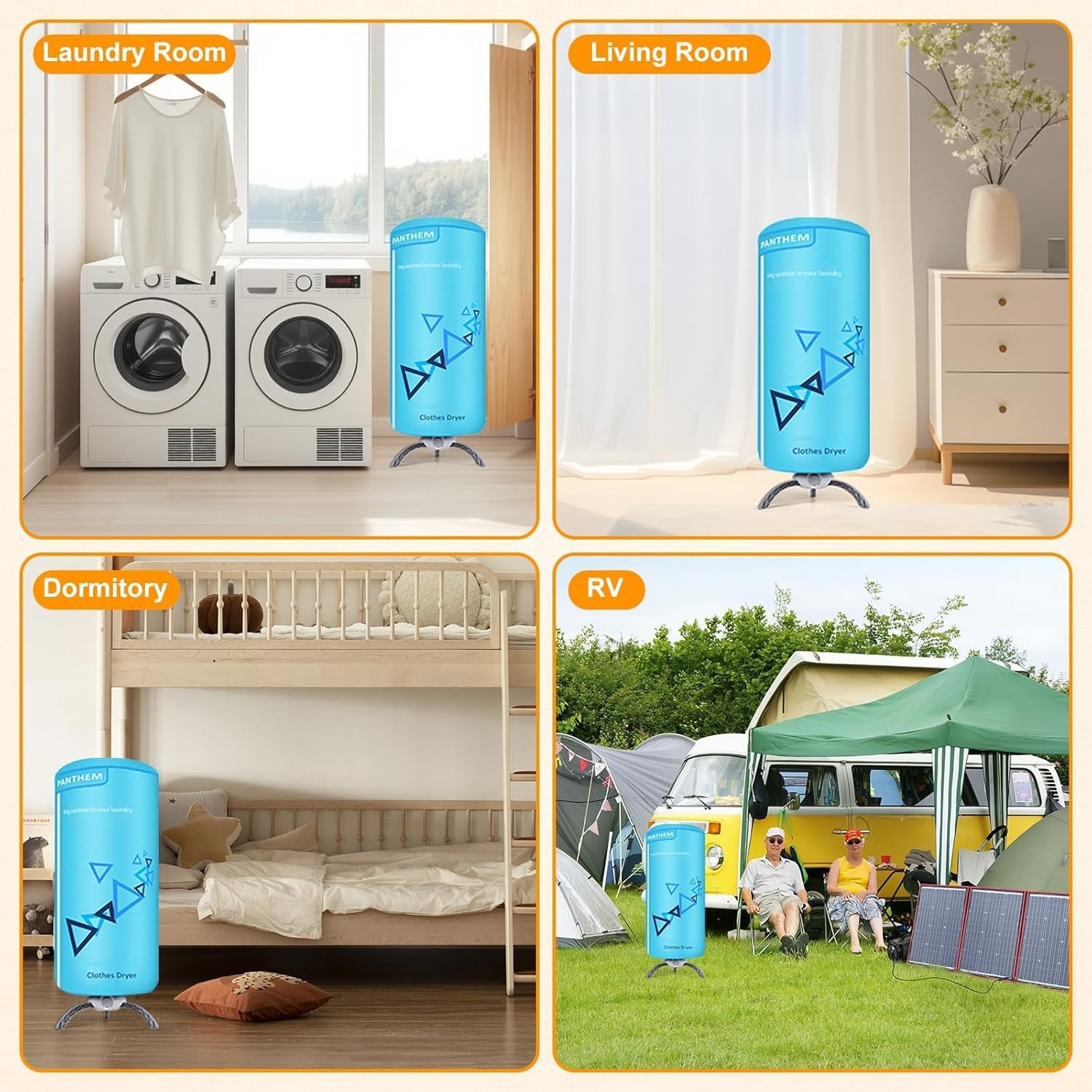 900W Portable Electric Clothes Dryer Compact 2 Tier Heated Rack 12kg Indoor