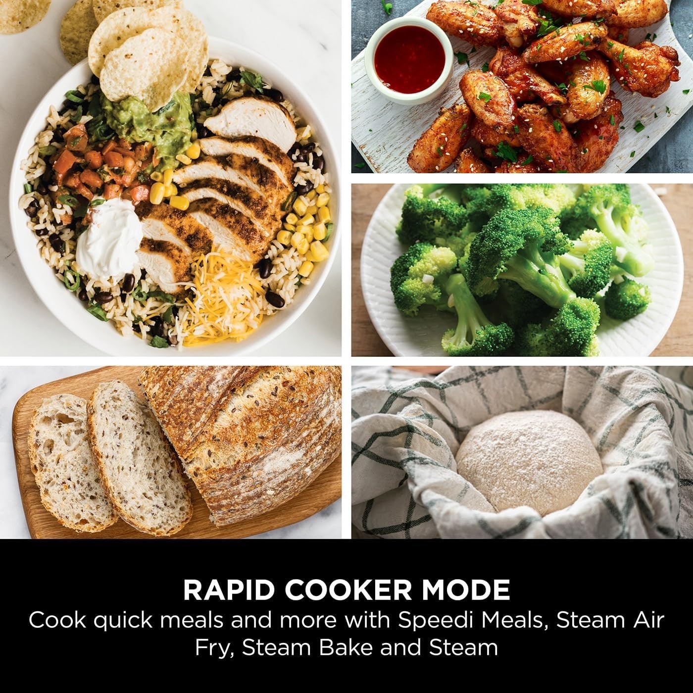 10-in-1 Rapid Cooker Air Fryer | 15-Min Meals | 5.7L Multi-Cooker Grey