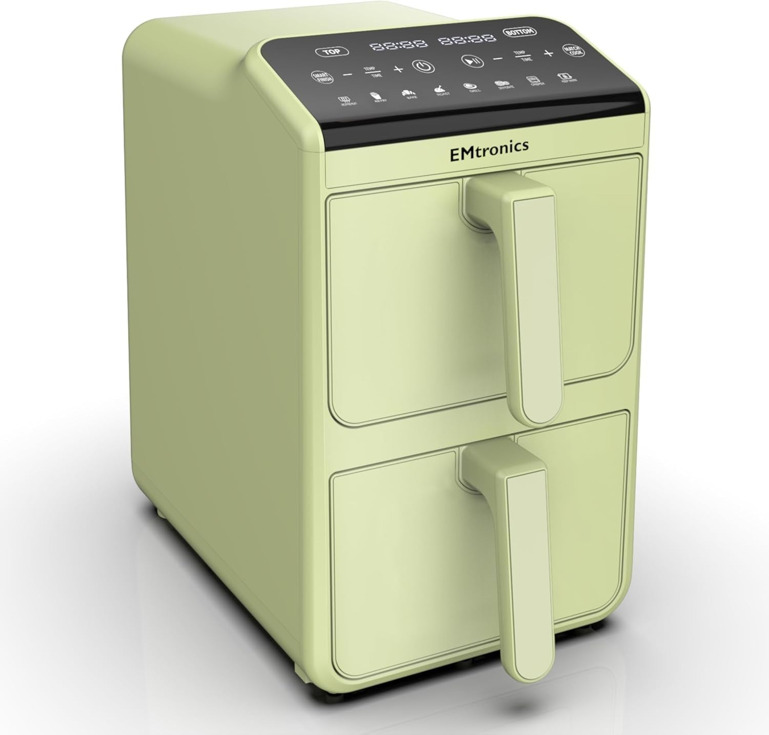 Dual Zone 10L Stack Air Fryer 2460W Touch Presets Smart Finish Sage