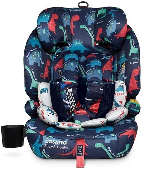 i-Size ISOFIX Child Car Seat 76–150cm Adjustable Headrest Impact