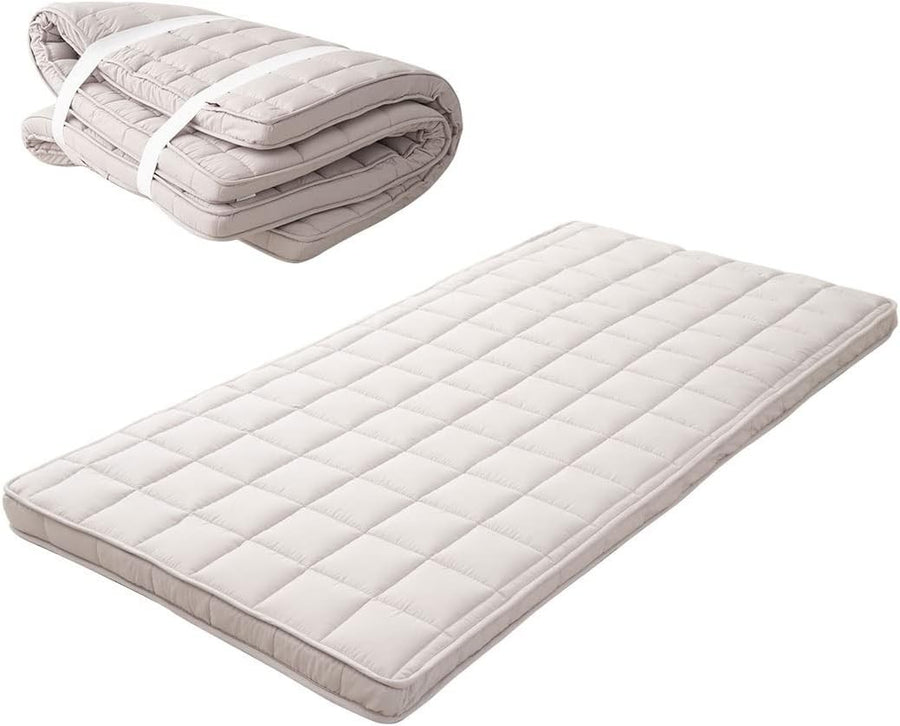 Japanese Foldable Floor Mattress Double Tatami Futon - Firm Support Sleep