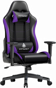 Ergonomic Gaming Chair Reclining Swivel PC Desk Chair Purple