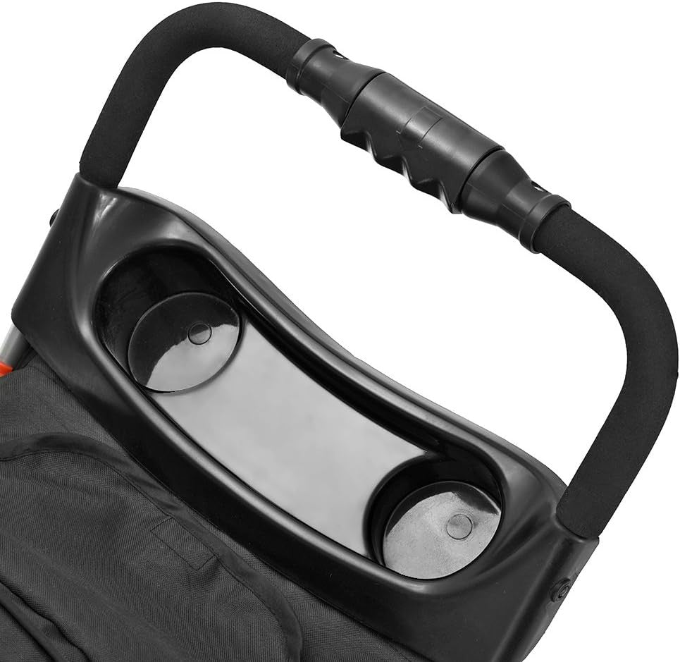 Pet Stroller Pushchair Folding 4 Wheel Dog Cat Pram Travel Carrier Black