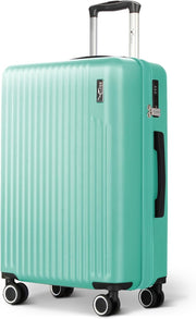 24in Medium Hold Suitcase ABS Hard Shell TSA Indent Lock 360 Spinner