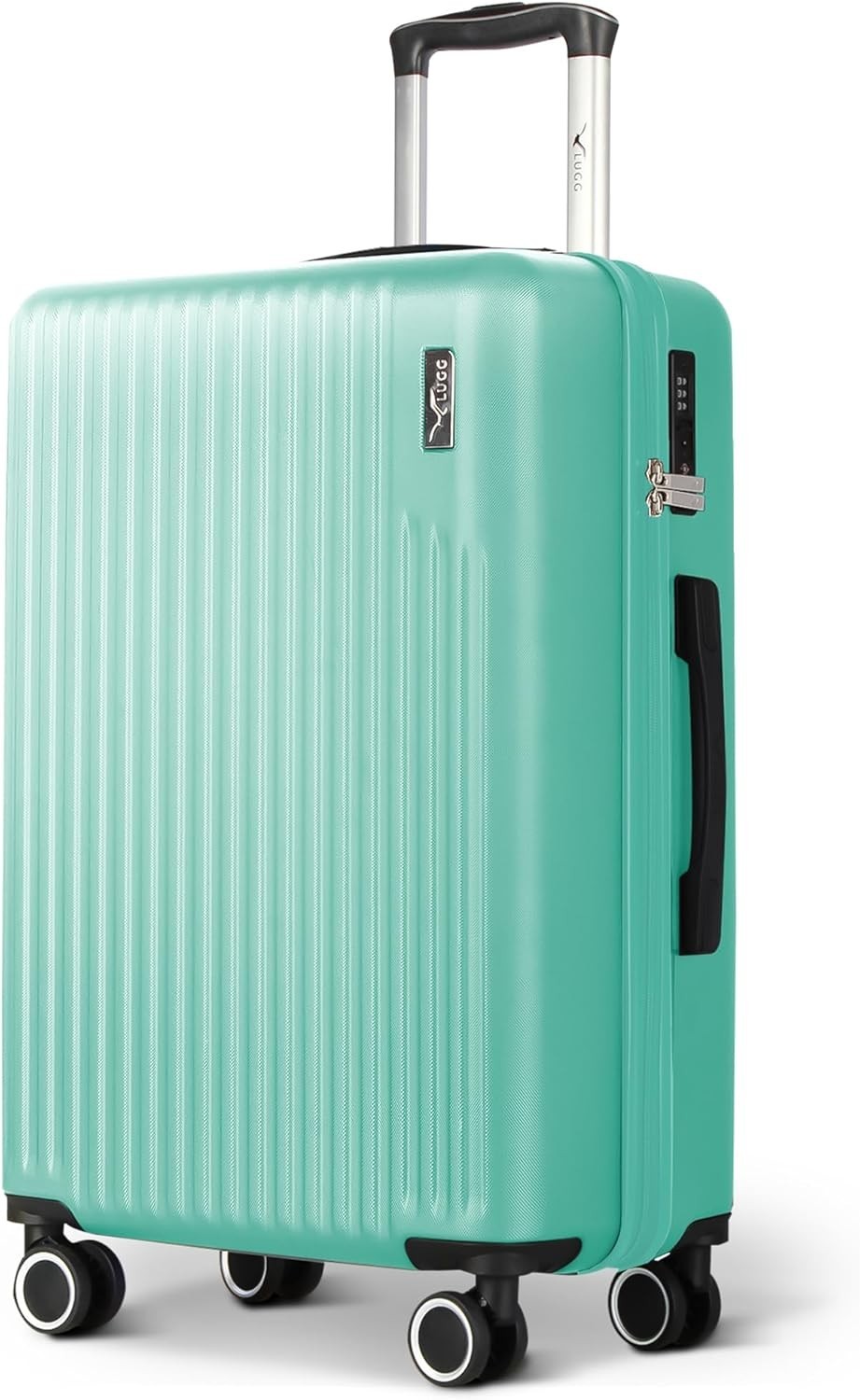 24in Medium Hold Suitcase ABS Hard Shell TSA Indent Lock 360 Spinner
