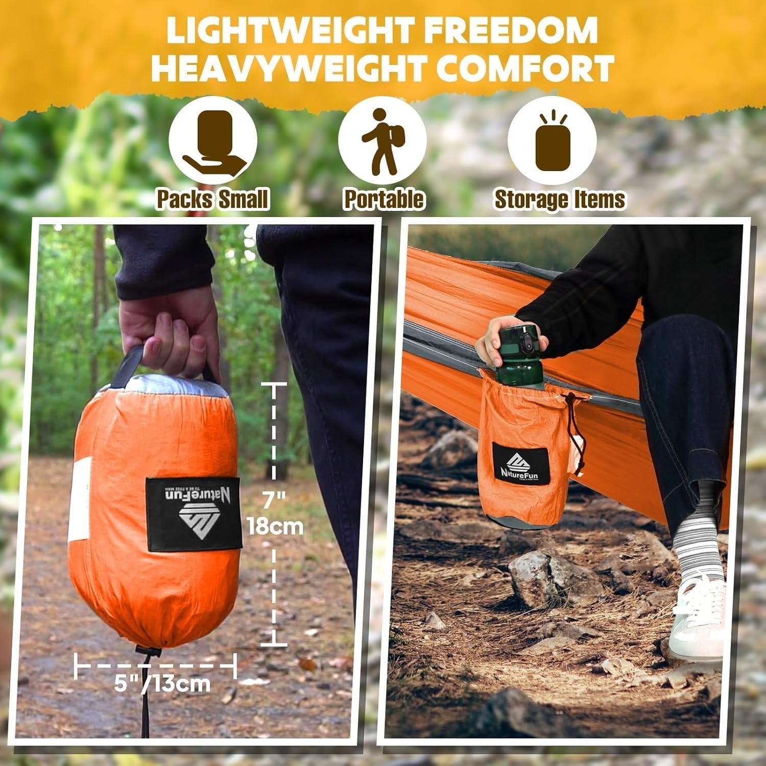 Ultralight Camping Hammock 300kg Load Quick Drying Portable 275x140cm