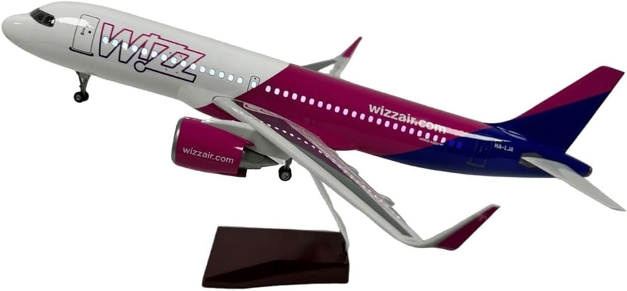 1:80 Scale Model Plane Airbus | Voice Lights, Display Stand, Collectors Gift