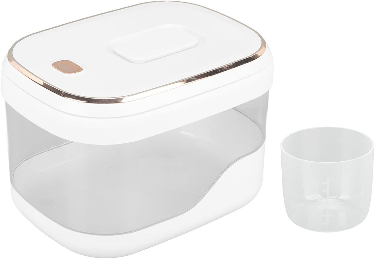 10KG Rice Dispenser Airtight Press Cereal Storage Container Bin