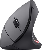Vertical Wireless Ergonomic Mouse 1600 DPI 6 Button USB Black