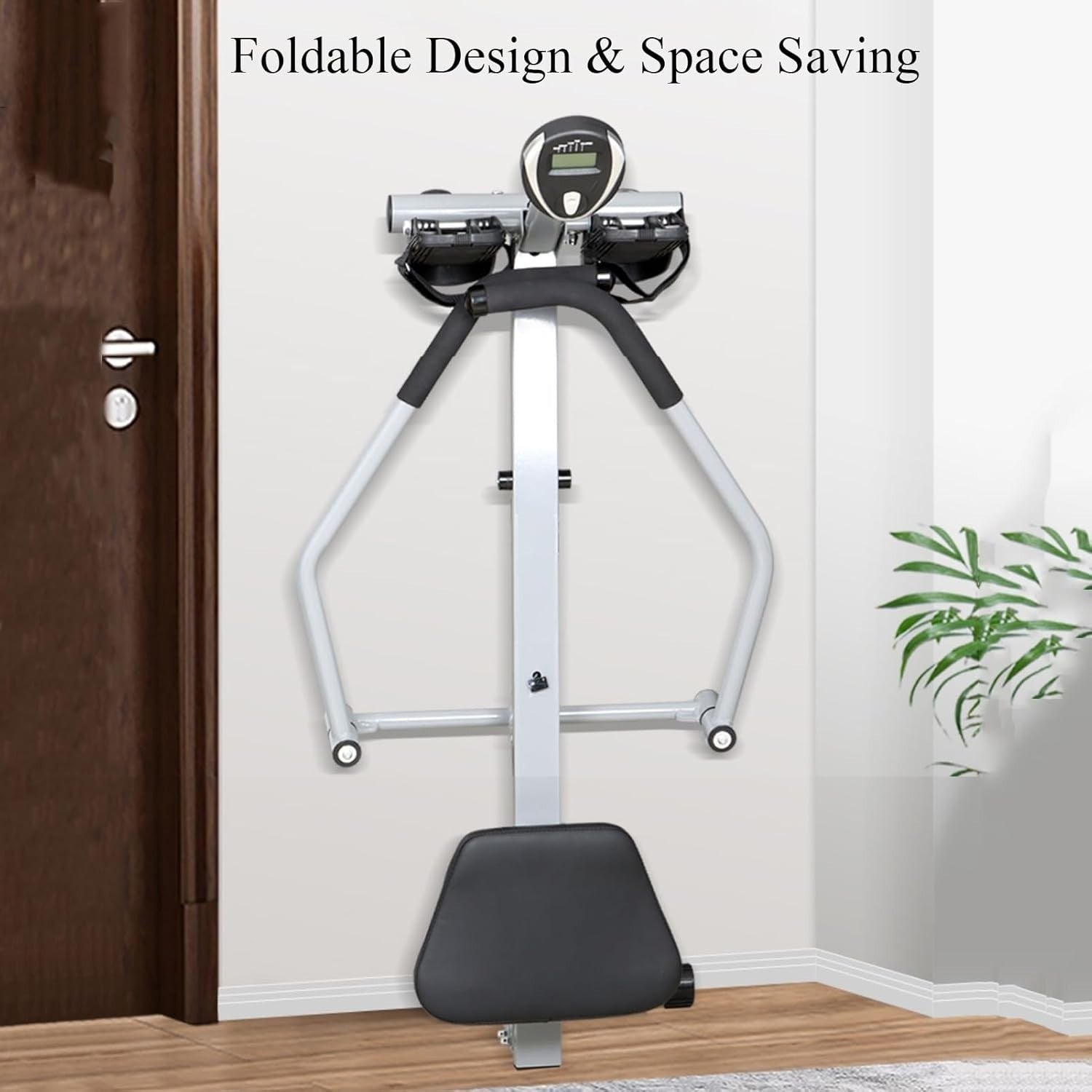 Hydraulic Rowing Machine Full Motion Foldable 12-Level Resistance LCD 330LB Home