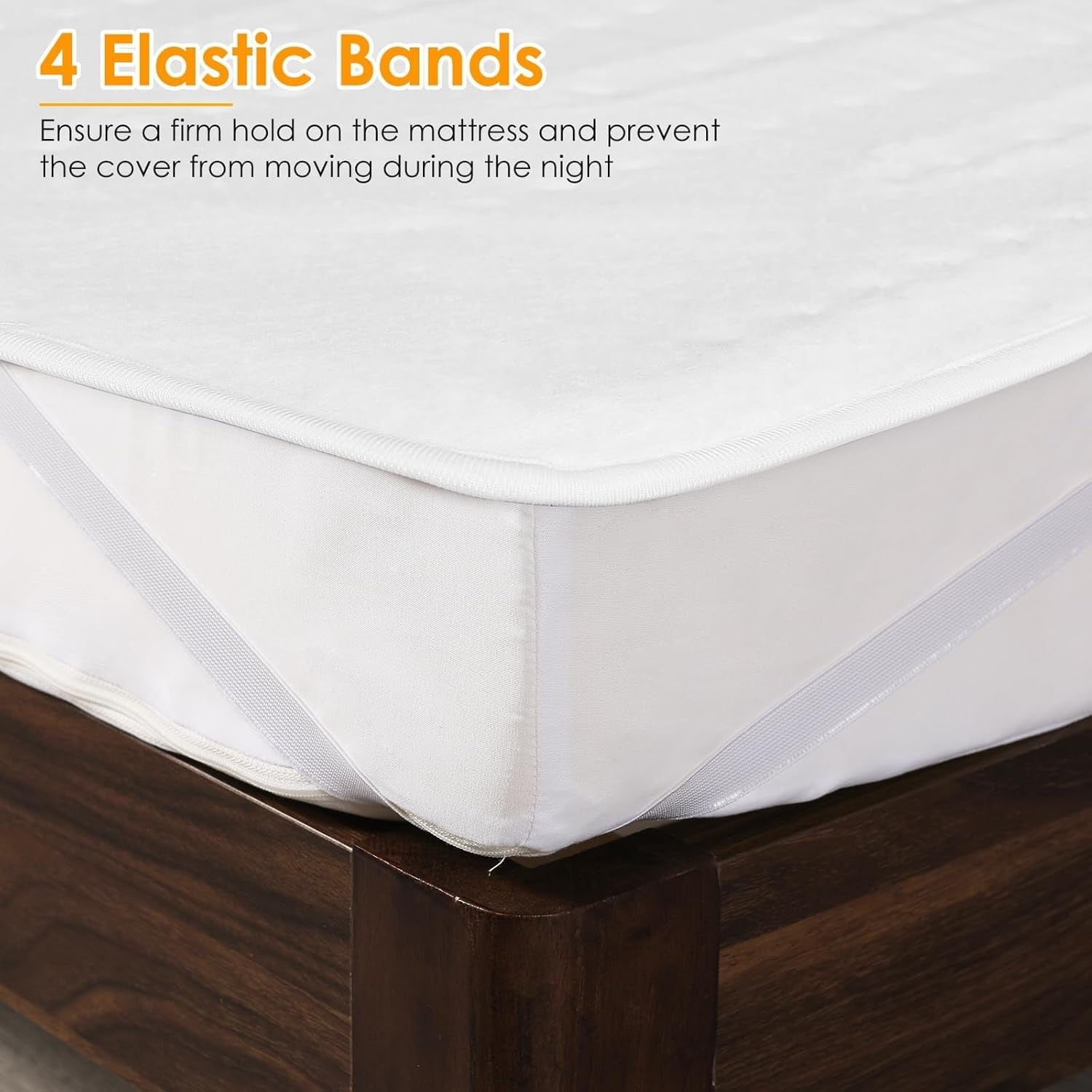 Electric Heated Underblanket Double 160x140cm Dual Control 6 Heat White
