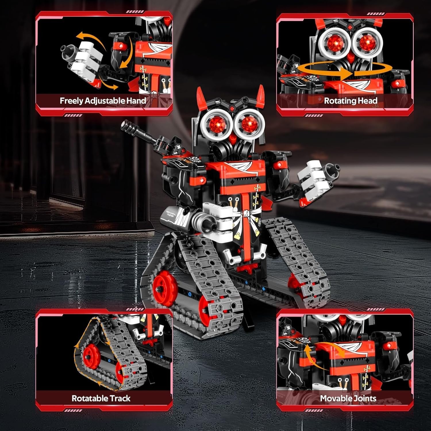 3-in-1 RC Robot Building Set 398PCS – App & Remote Control STEM Toy Gift