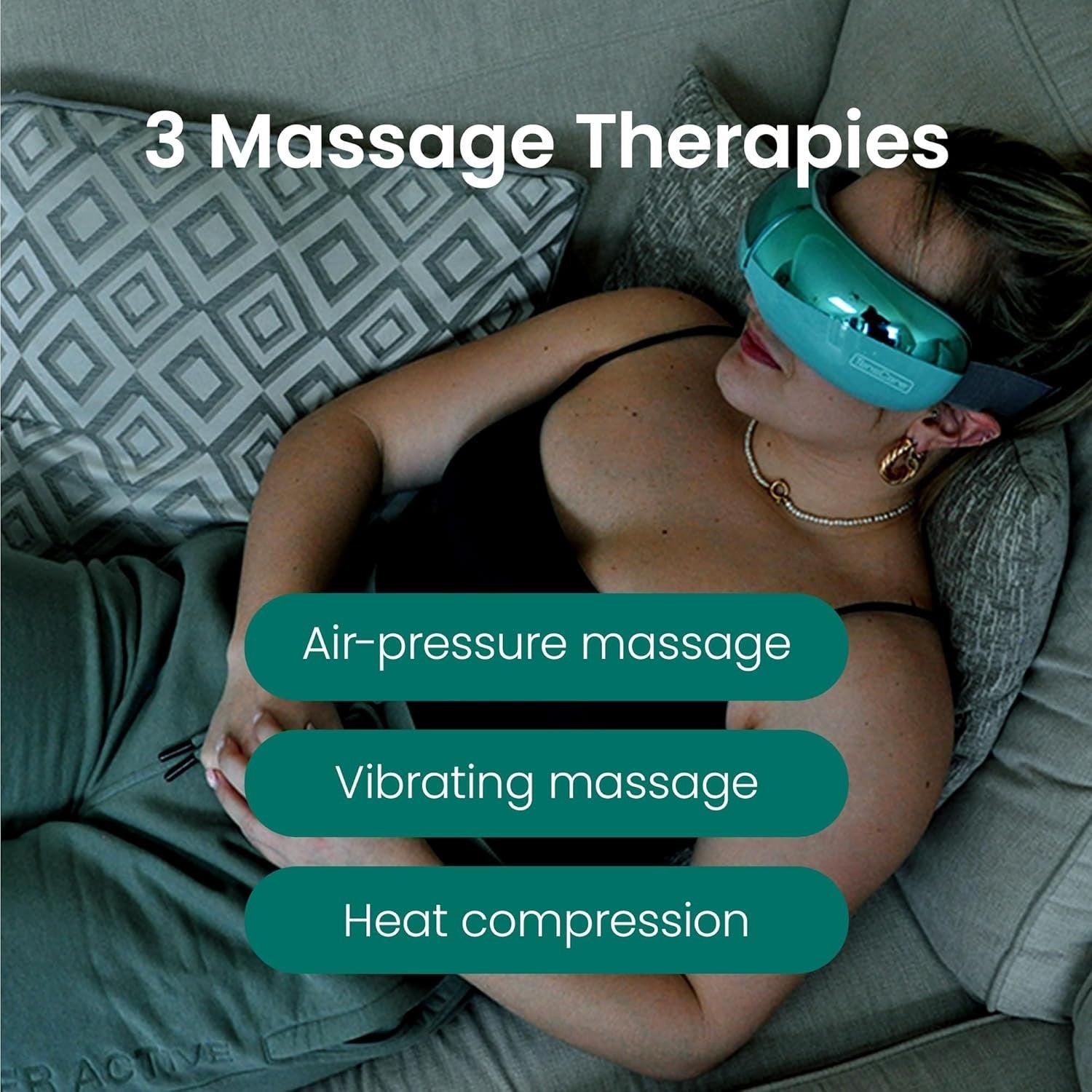 3 in 1 Heated Eye Massager Compression Vibration Sleep Aid