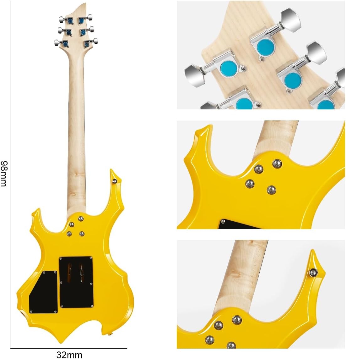 Full Size Electric Guitar Starter Kit Rock Style w Bag Tuner