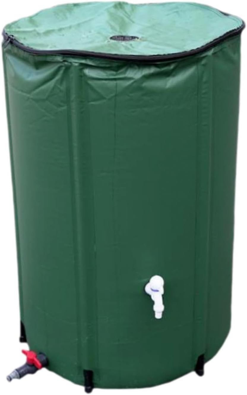 Foldable Garden Water Butt 50L PVC Portable Rain Barrel for Lawn & Patio