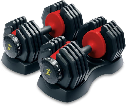 2.5–25KG Dial Adjustable Dumbbell Pair Smart Weights Home Fitness