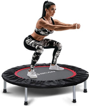 40in Foldable Fitness Rebounder Trampoline Safety Pad Indoor