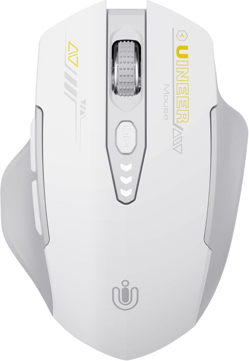 Tri Mode Wireless Mouse Bluetooth Rechargeable Adjustable DPI Ergonomic Office