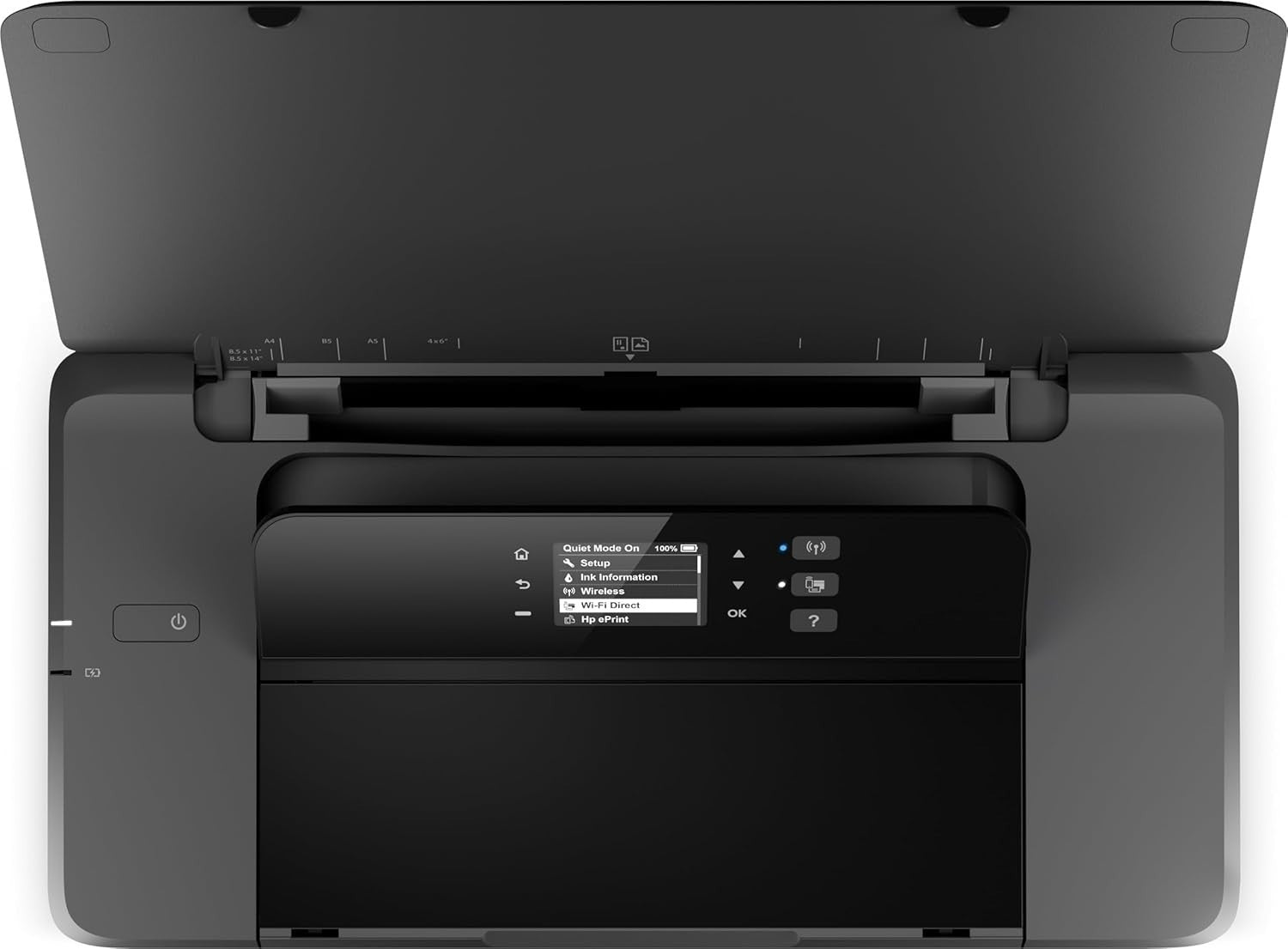Portable Wireless Colour Printer Compact USB Black Travel Office A4
