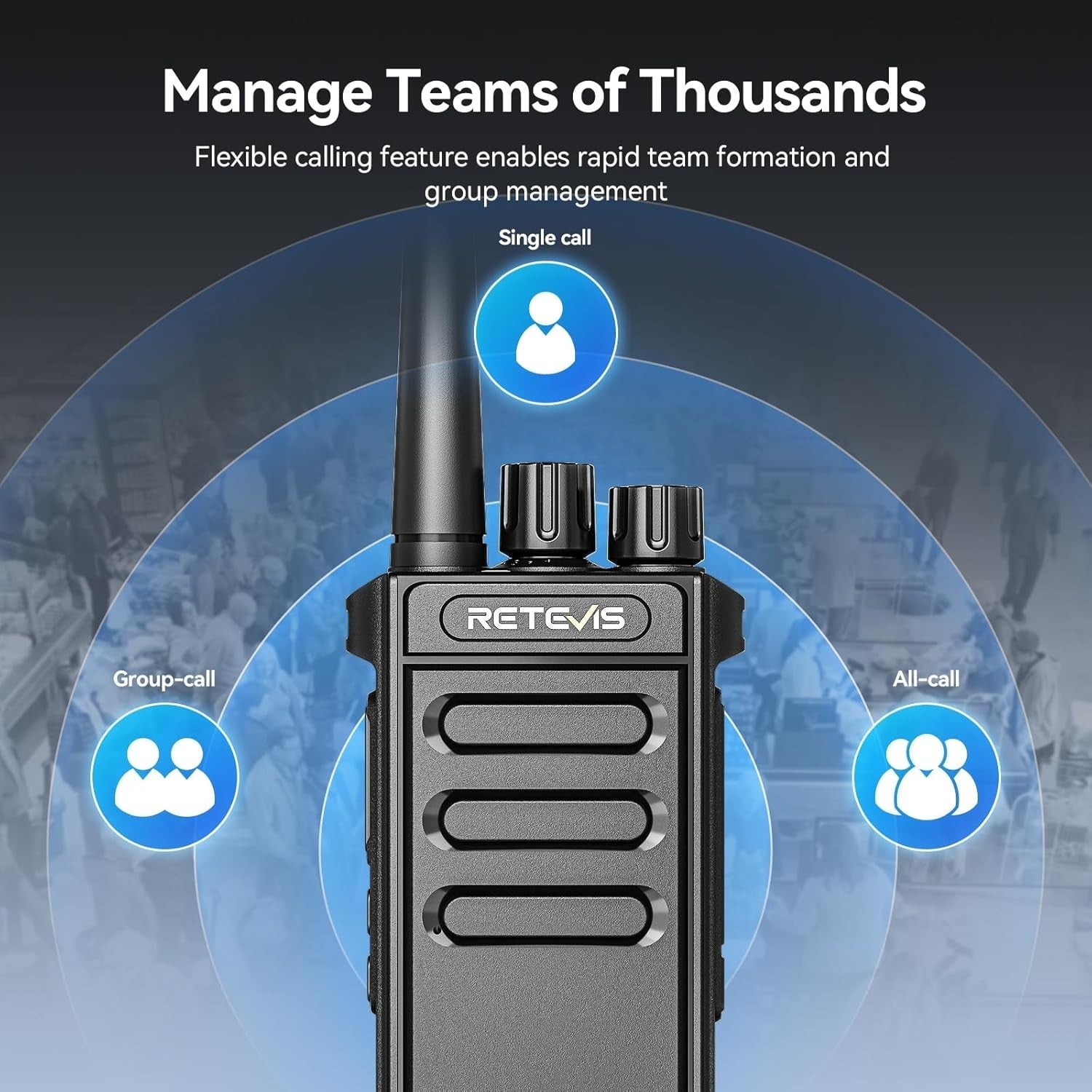 Digital PMR446 Walkie Talkies 2 Pack Long Range VOX Group Call Radio