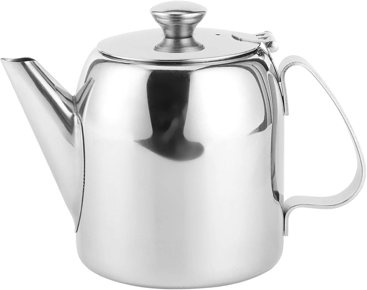 20oz Stainless Steel Teapot Coffee Pot with Lid Silver Tea Server