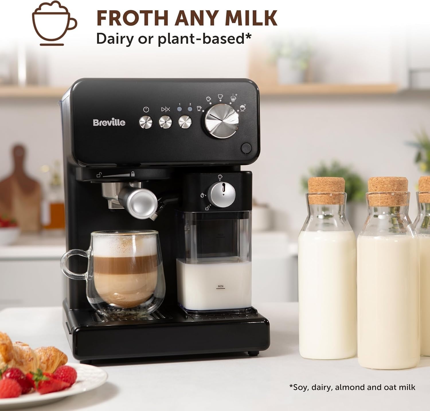 Espresso Coffee Machine | 15 Bar Pump | Automatic Milk Frother